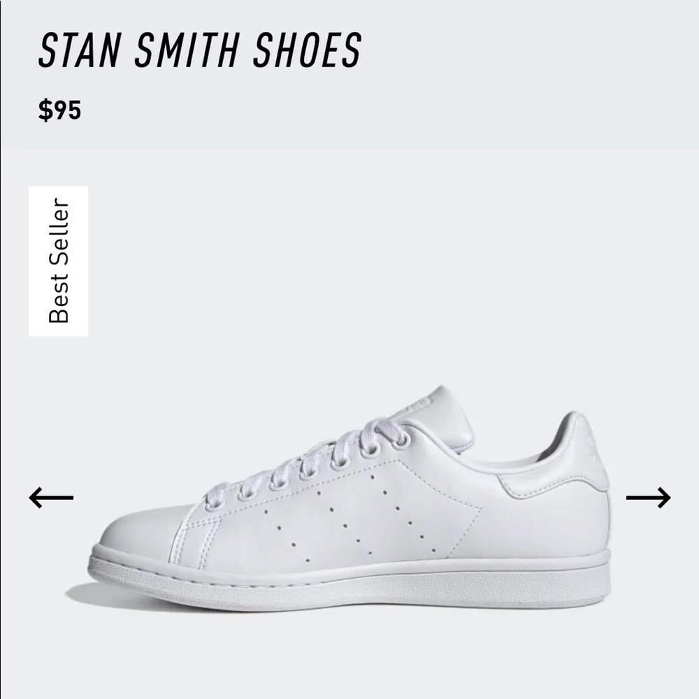 Adidas White Stan Smith Shoes